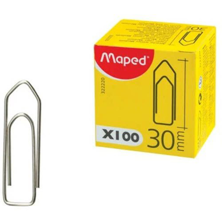 Picture of 2205 MAPED 30MM PAPER CLIPS X100